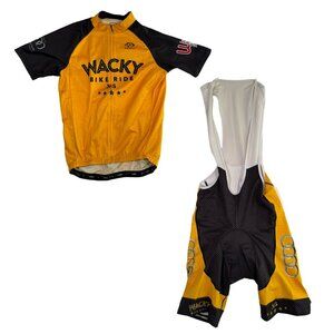 PRIMAL Cycling Kit Short Sleeve Racecut Jersey Shirt and Bib Shorts L/XL